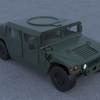 悍马战地车带内饰驾驶舱控制台