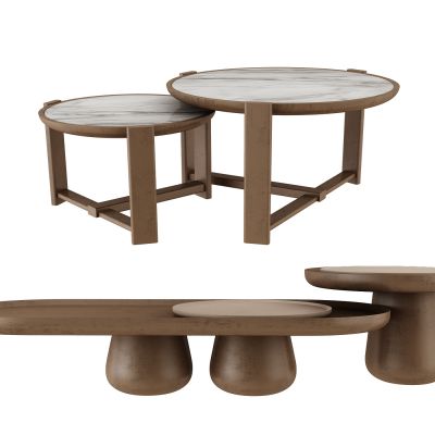 现代茶几3D模型