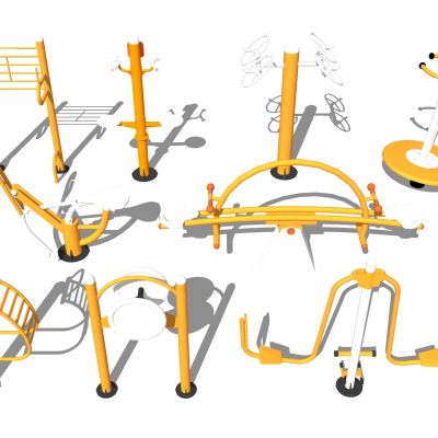 现代精品健身器材活动器械户外健身器械组合小区健身器公园老年健身儿童游乐设施椭圆仪牵引器跷跷板