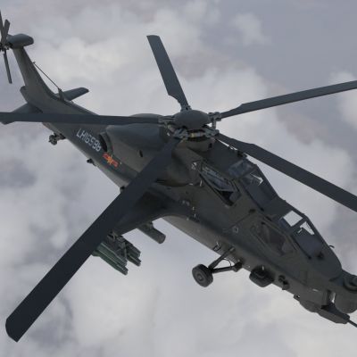 中国人民解放军武直10霹雳火新一代专业武装直升机