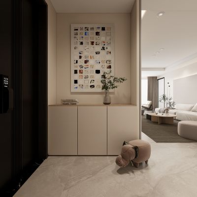 现代入户，玄关，过道，鞋柜