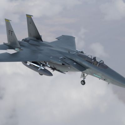 F15战斗机喷气式战斗机美利坚之鹰飞机带驾驶舱控制台