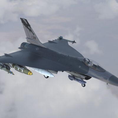 F16战斗机5喷气式多用途战斗机战隼带驾驶室控制台