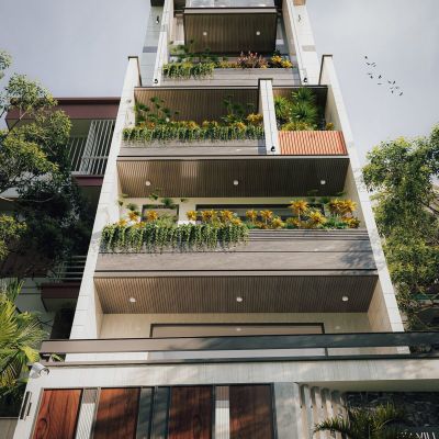 现代独栋别墅外观