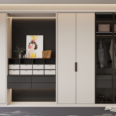 现代衣柜  现代衣帽间衣柜 服饰包包 衣服 箱包