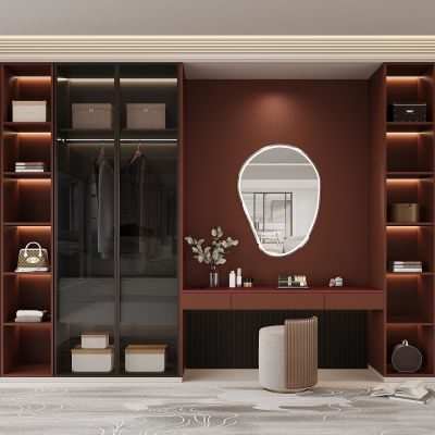 现代衣柜  现代衣帽间衣柜 服饰包包 衣服 箱包