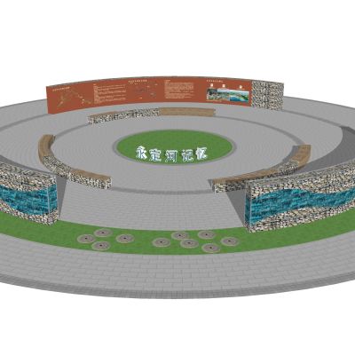 毛石景墙挡墙围墙石笼景墙石笼景观椅文化墙锈板景墙