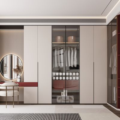 现代家居卧室 双人床 主卧 饰品摆件