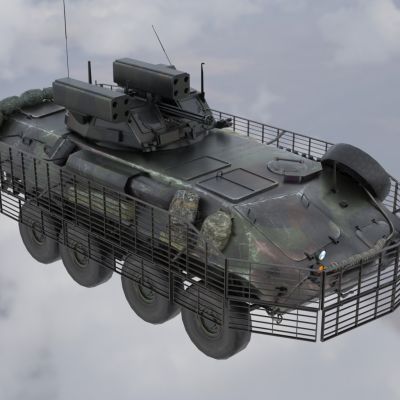 LAVAD轻型防空装甲车带内饰舱门可开关