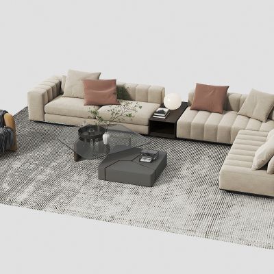 现代沙发茶几组合