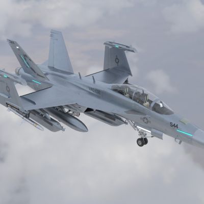 EA18G电子战机电子干扰机带内饰门可开关