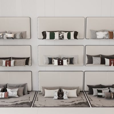 现代床头靠背 床靠背 靠背软包 抱枕