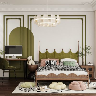 法式中古风卧室儿童房