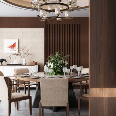 新中式餐厅包间 包厢 餐厅