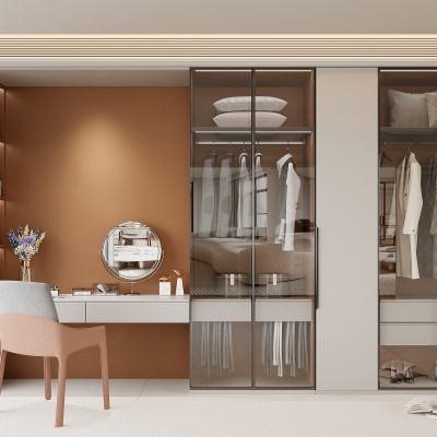 现代衣柜 梳妆台 现代衣帽间衣柜 服饰包包 衣服 箱包