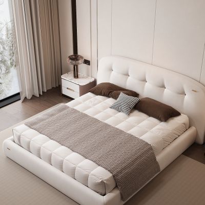 现代家居卧室 双人床 主卧 饰品摆件