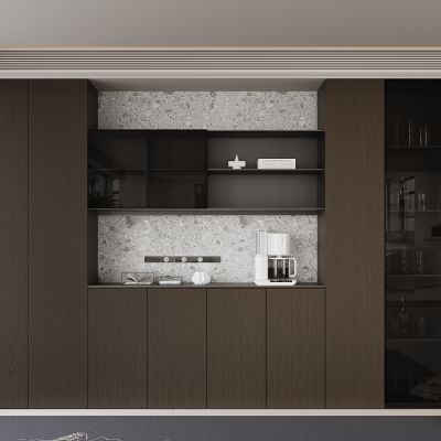 现代餐边柜 酒柜 饰品摆件