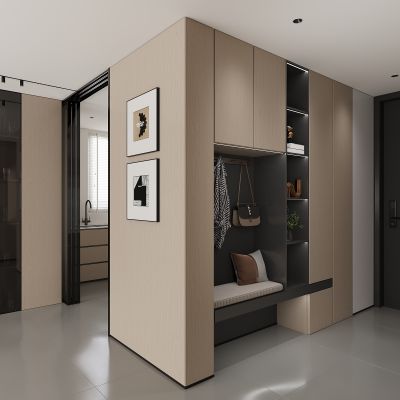 现代鞋柜 换鞋凳 衣服包包鞋子 装饰品摆件