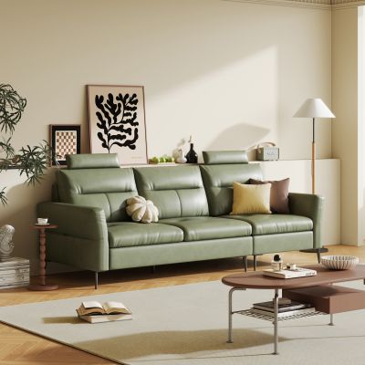 现代侘寂三人沙发 软体沙发