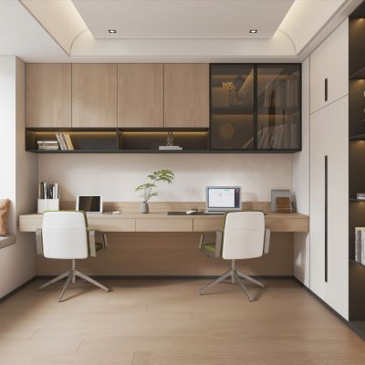 现代简约书房