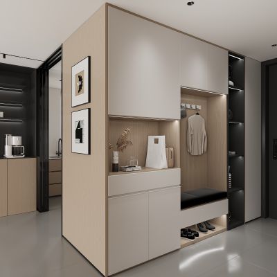 现代鞋柜 换鞋凳 衣服包包鞋子 装饰品摆件