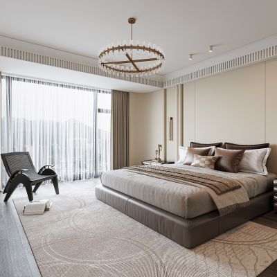 现代轻奢卧室