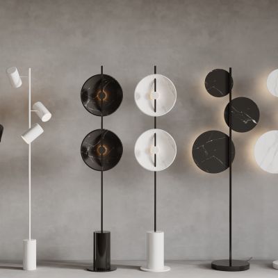 现在落地灯组合 落地灯 装饰灯 球形灯 艺术灯