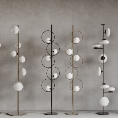 现在落地灯组合 落地灯 装饰灯 球形灯 艺术灯