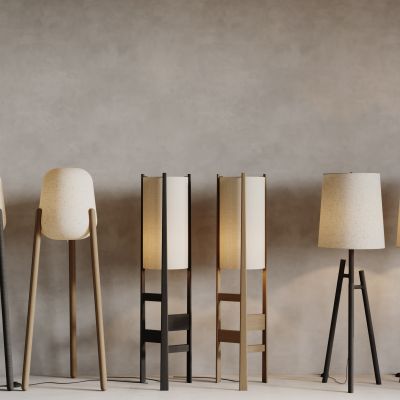 现在落地灯组合