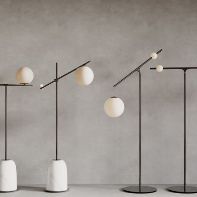 现在落地灯组合 落地灯 装饰灯 球形灯 艺术灯