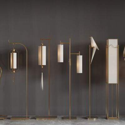 中式落地灯组合