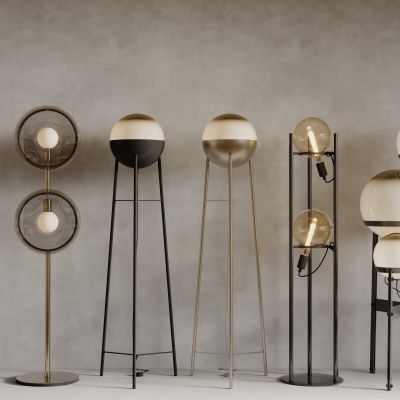 现在落地灯组合