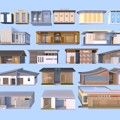 现代公共厕所组合