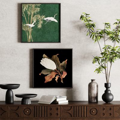 新中式中古风装饰画挂画