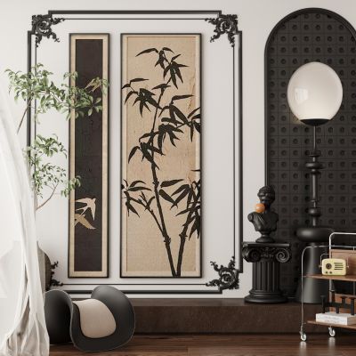 法式复古中古侘寂风装饰画挂画