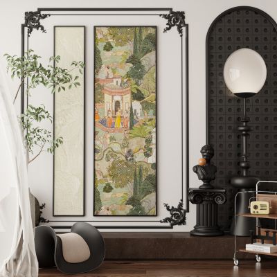 法式复古中古侘寂风装饰画挂画