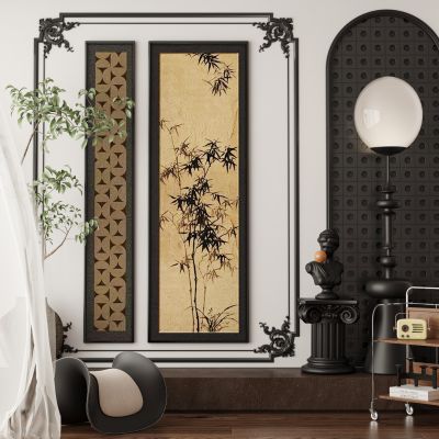 法式复古中古侘寂风装饰画挂画