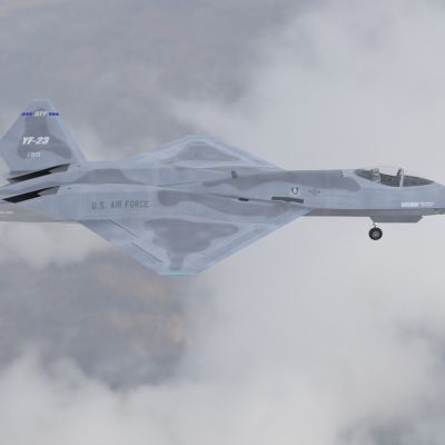 YF23黑寡妇隐形战斗机带驾驶室控制台舱门可开关