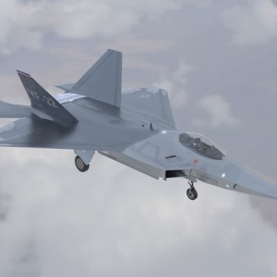 YF22战斗机先进战术战斗机带驾驶室控制台机舱门可开关