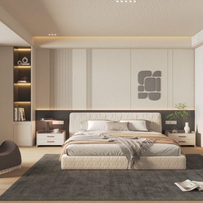 现代卧室3d模型下载