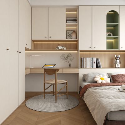 现代简约榻榻米卧室