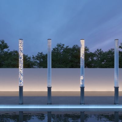 现代路灯_灯柱_景观柱灯_景观灯_户外灯_庭院灯_草坪灯