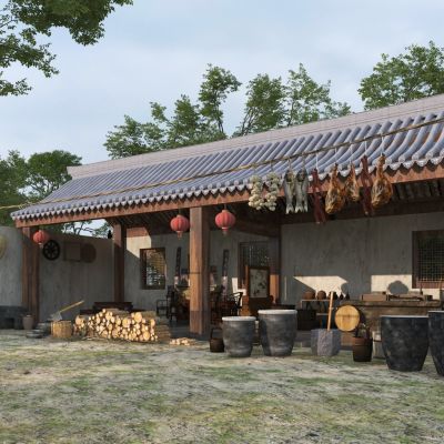 现代乡村庭院小品