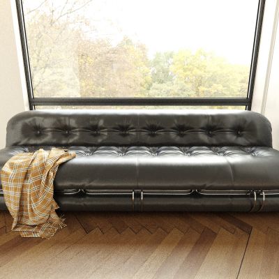 沙发 多人沙发 皮质沙发