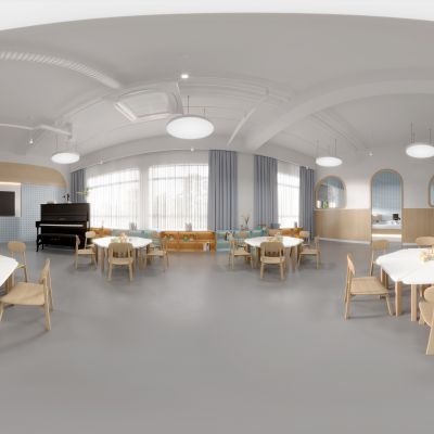 北欧幼儿园教室全景模型