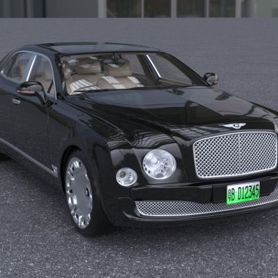 宾利慕尚汽车带内饰车门可开关