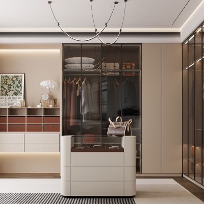 现代衣柜 梳妆台 现代衣帽间衣柜 服饰包包 衣服 箱包
