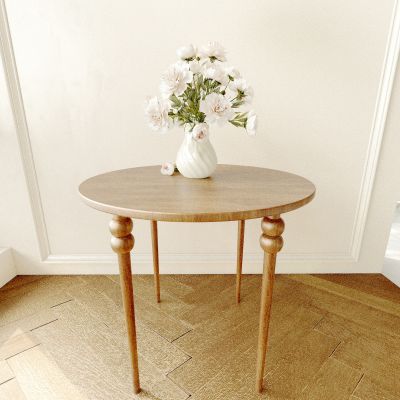 圆几 边几 茶几 花瓶 花卉 