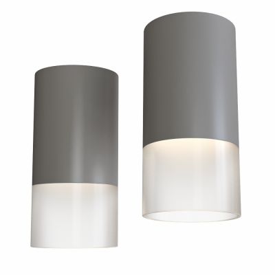 用于 GU10 的带冷冻玻璃的灰色灯管吸顶灯