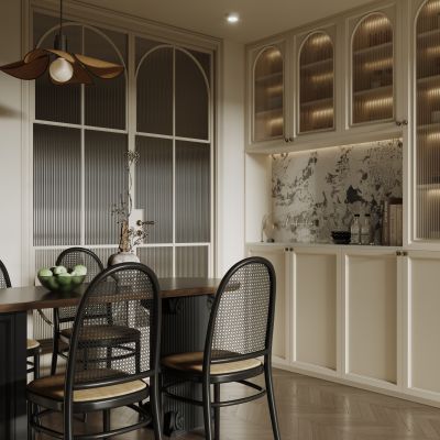 法式复古餐厅 法式复古餐桌椅组合